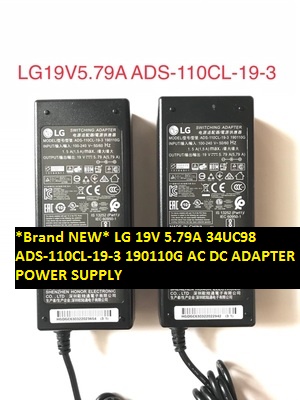 *Brand NEW* LG 34UC98 ADS-110CL-19-3 190110G 19V 5.79A AC DC ADAPTER POWER SUPPLY